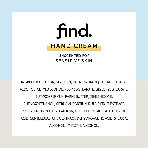 FIND - Cremas de mano para pieles sensibles – Sin perfume (4x75ml)