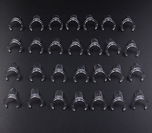 Finger Angel 100 pcs Clear Polish Nail Display UV Gel Colour Pops Display Nail Art Ring Style Nail Tips False Nails by Finger Angel