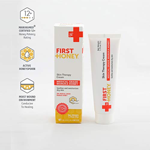 First Honey - Crema de terapia para la piel, crema de miel Manuka que promueve la piel saludable e hidratada, 100 % natural, 50 g