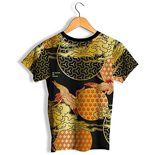 FISHIKII | Camiseta Be Water my Friend - Poliéster 80% - Licra 20% - Todas Las Temporadas Temporada 2020 - Mujer | Amarillo | S