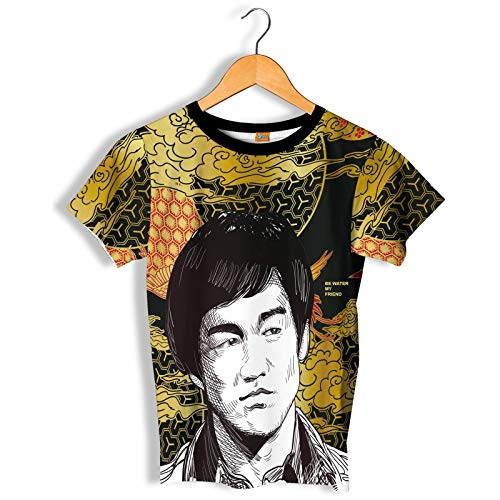 FISHIKII | Camiseta Be Water my Friend - Poliéster 80% - Licra 20% - Todas Las Temporadas Temporada 2020 - Mujer | Amarillo | S