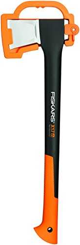Fiskars Hacha M X17, Incluye protector para cuchilla, Longitud: 60 cm, Negro/Naranja, 1015641