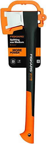 Fiskars Hacha M X17, Incluye protector para cuchilla, Longitud: 60 cm, Negro/Naranja, 1015641