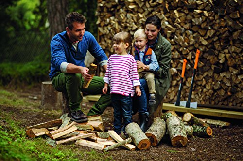 Fiskars Hacha M X17, Incluye protector para cuchilla, Longitud: 60 cm, Negro/Naranja, 1015641