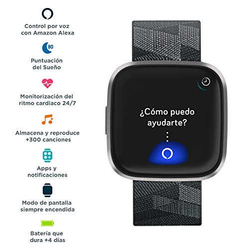 Fitbit Versa 2, el smartwatch que te ayuda a mejorar la salud y la forma física, y que incorpora control por voz, puntuación del sueño y música - Edición Especial