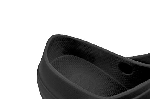 FitClog - Calzado especializado Certificado - diseñado para largas Horas de Trabajo diarias - Negro (40 EU, Negro)