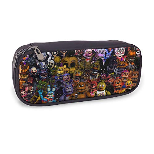 Five Nights at Freddy's - Estuche para lápices, gran capacidad, con varios compartimentos para niños y niñas
