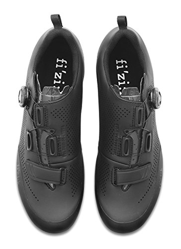 Fizik X5 Terra Calzado Ciclismo, Unisex Adulto Hombre, Zapatillas de Ciclismo, X5TERRA18-1010-41, Negro, 41