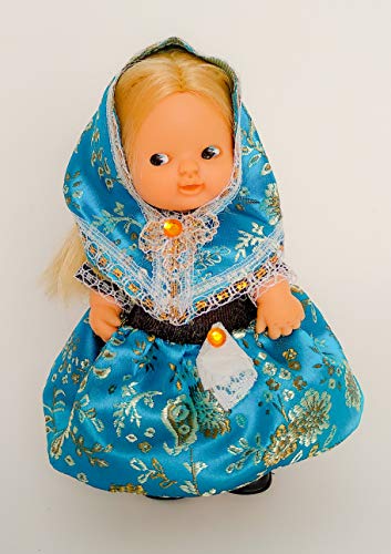 Folk Artesanía Vestido y complementos Regional típico Mallorquina Fiesta Mallorca muñeca Barriguitas de Famosa. Muñeca no incluida en el Lote.