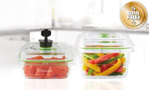 Foodsaver FFC015X-01 Fresh containers, Plástico, Transparente y verde