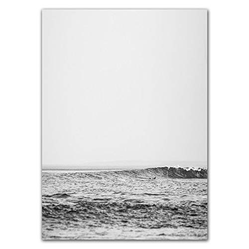 Forest Ocean Scenery Art Canvas Oil Painting Poster Printing Modern Living Room Decoración del hogar Pared 40x60cm