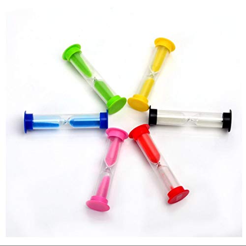 Fornateu Vidrio, plástico, Reloj de Arena Temporizador Puestos 30s 1min 2min 3min 5min 10min Adornos Niños Aprendizaje Tiempo de Suministro