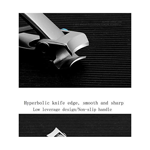 Foshuo Archivo De Uña,Caja De Herramientas De Uñas Tijeras para Cutículas Tijeras De Manicura Curvas Extra Fuertes Manicure Pedicure Set para Hombre Y Mujer Set De Manicura Kit De Manicura Uña