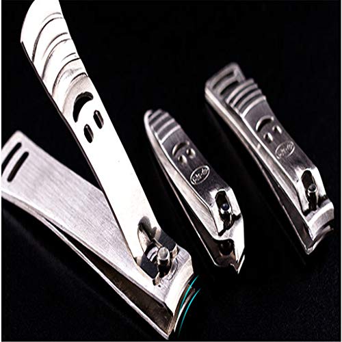 Foshuo Herramienta para Puntas De Uñas para Hombres Y Mujeres,Tijeras De Manicura Hechas Topcoat Base Coat Nail Art Tool Juego De Salón De Uñas Manicura Colector para Uñas Encarnadas O Gruesas Uñas