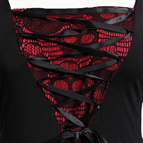 Fossenfeliz Disfraces Medievales Mujer de Bruja Reina, Vestidos de Fiesta Mujer Tallas Grandes Disfraces Originales Adulto para Cosplay, Endimiento, Drama