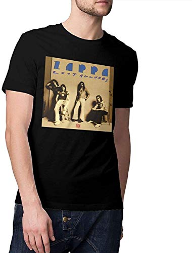 Frank Zappa Zoot Allures Men's Novelty tee Classic Fashion Short Sleeve T-Shirts,Black,4XL