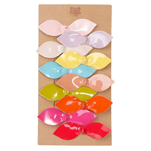 FRCOLOR 10 Piezas Pinzas para El Cabello Diminutas Pinzas para El Cabello Pasadores de Pelo de Imitación de Cuero Pasadores para El Cabello para Niñas Accesorios para El Cabello