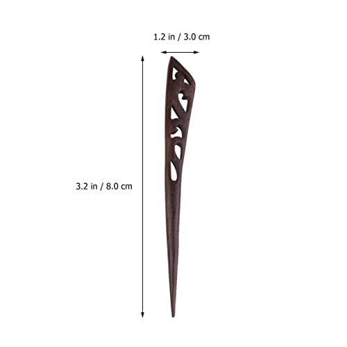 FRCOLOR 6 Piezas de Palitos de Madera para El Pelo Palillos Tradicionales Japoneses Retro para El Cabello Horquillas para El Cabello de Madera Palillos para Niñas Y Mujeres (Color