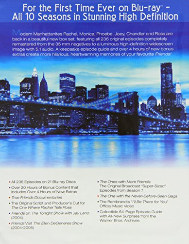 Friends The Complete Series 1 - Friends: Series 1-10 (21 Blu-Ray) [Edizione: Regno Unito] [Blu-ray]