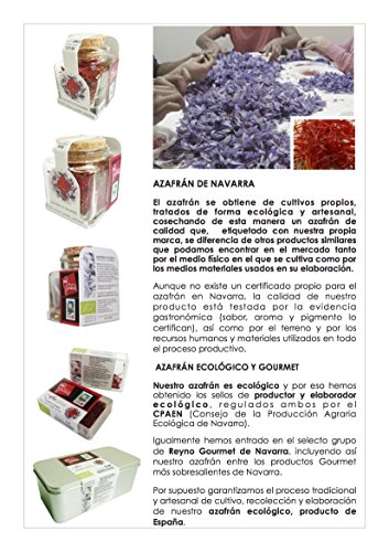 FRISAFRAN - Azafran español en hebra Ecologico / Bolsa Pkraft (1Gr)