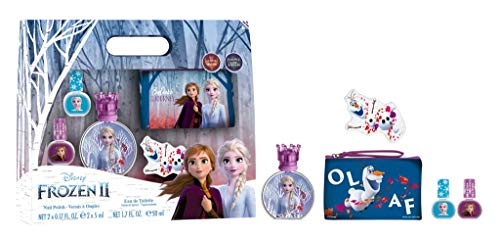 Frozen II Set Eau de Toillete, 50 ml y bolsa de cuidado de uñas, 250 g