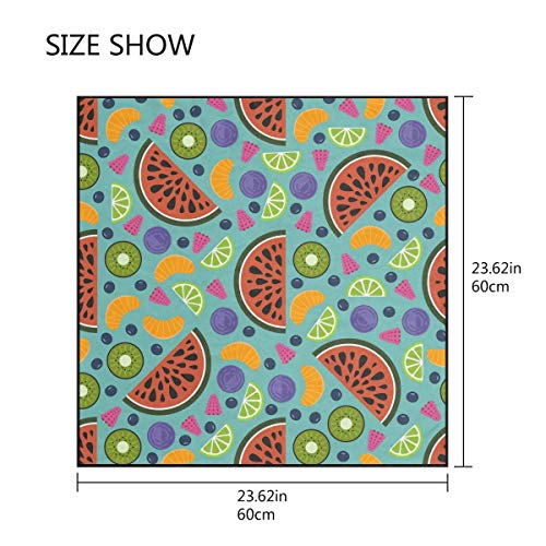 Fruit Bufanda cuadrada Head Wrap Hair Scarves