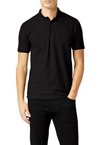 Fruit of the Loom Raglan Sleeve - Polo para hombre, color negro, talla XXX-Large