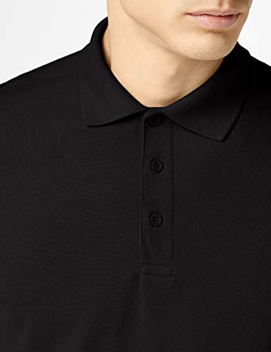 Fruit of the Loom Raglan Sleeve - Polo para hombre, color negro, talla XXX-Large