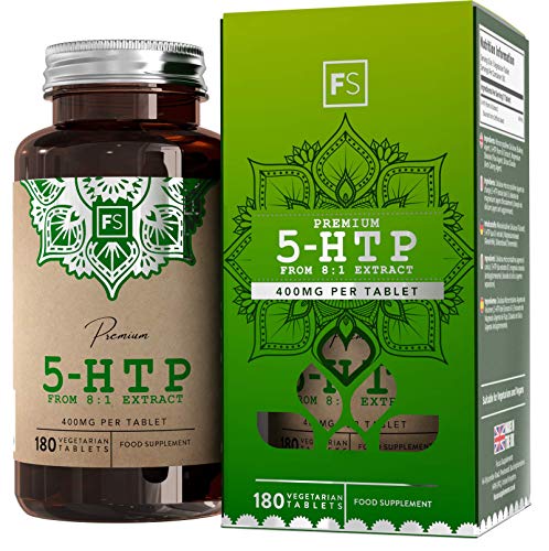 FS 5 HTP 400mg | 180 Capsulas Veganas de Alta Potencia | Extracto Griffonia Simplicifolia | 5-HTP para Mejorar el Estado de Animo y la Relajacion | Sin OGM, Gluten, Alergenos o Lacteos