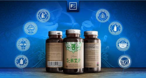 FS 5 HTP 400mg | 180 Capsulas Veganas de Alta Potencia | Extracto Griffonia Simplicifolia | 5-HTP para Mejorar el Estado de Animo y la Relajacion | Sin OGM, Gluten, Alergenos o Lacteos