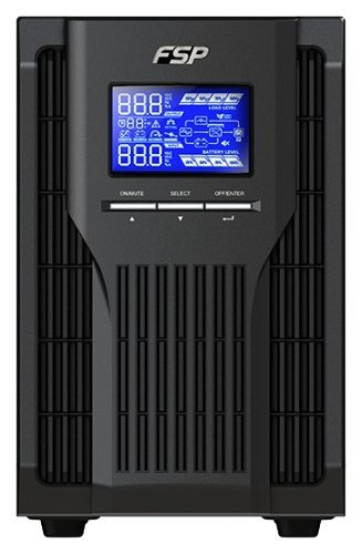 FSP PPF8001305 Fortron Champ Tower 1 K, UPS online de doble conversión, USB, 1000 VA/900 W, Negro