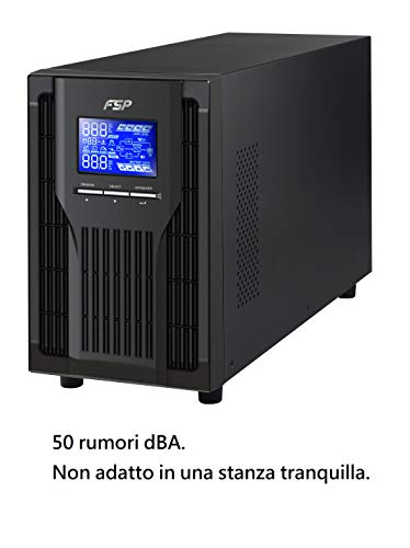 FSP PPF8001305 Fortron Champ Tower 1 K, UPS online de doble conversión, USB, 1000 VA/900 W, Negro