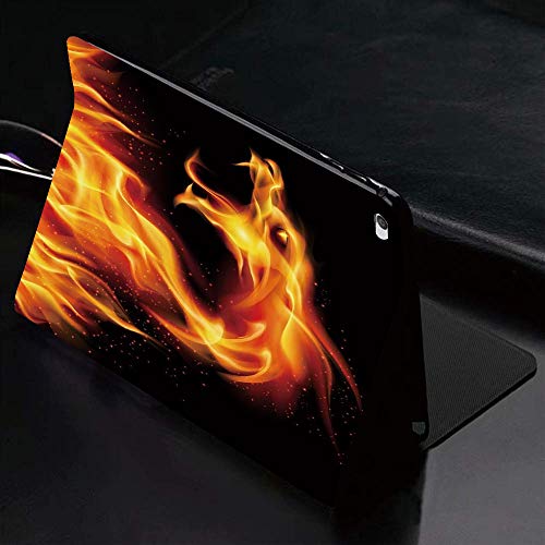 Funda para iPad (9,7 Pulgadas, 2018/2017 Modelo, 6ª / 5ª generación), Animal, águila calva Dibujado a mano figura incompleta Flying Hunter Wildnes,Slim PU Protectora Carcasa con con Auto-Sueño/Estela