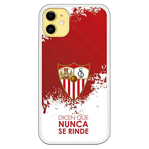 Funda para iPhone 11 del Sevilla para Proteger tu móvil. Carcasa para Apple de Silicona Flexible con Licencia Oficial de Sevilla FC.