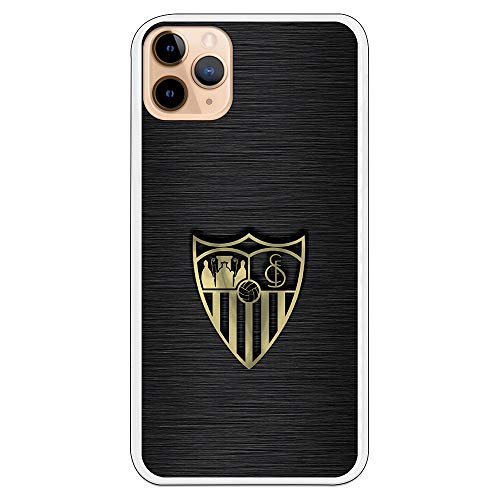 Funda para iPhone 11 Pro MAX del Sevilla para Proteger tu móvil. Carcasa para Apple de Silicona Flexible con Licencia Oficial de Sevilla FC.