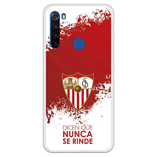 Funda para Xiaomi Redmi Note 8T Oficial del Sevilla FC Sevilla Dicen Que Nunca se Rinde para Proteger tu móvil. Carcasa para Xiaomi de Silicona Flexible con Licencia Oficial del Sevilla FC.