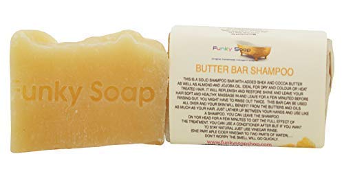 Funky Soap 1 Unidad Champú y Acondicionador Sólidos De Mantequilla 100% Natural Artesanal Aprox.65g