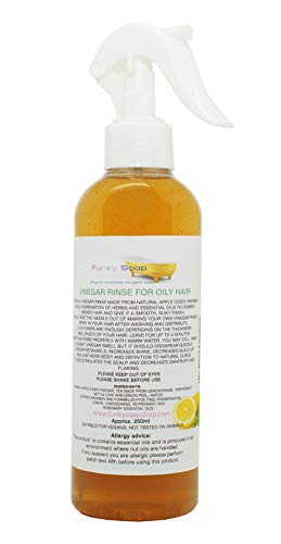 Funky Soap Vinagre Enjuague para Cabello Graso , 100% Natural y sin Productos Químicos, 250ml