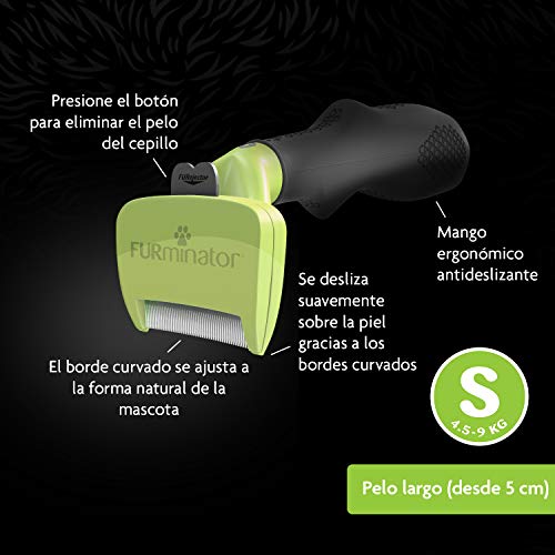 FURminator - Herramienta deShedding para perros raza pequeña de pelo largo