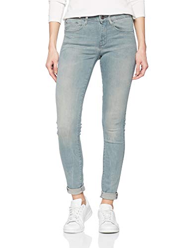 G-STAR RAW 3301 Deconstructed Mid Waist Skinny Vaqueros, Medium Aged 9882-071, 32W / 32L para Mujer