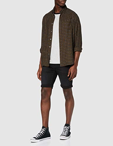 G-STAR RAW 3301 Slim Short Vaqueros, Negro (Worn in Meteor B472-B185), W30/L para Hombre