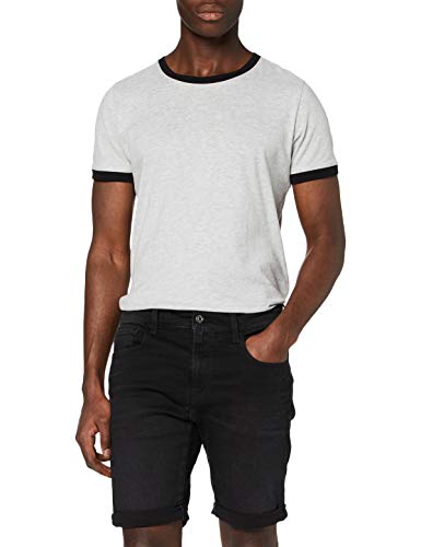 G-STAR RAW 3301 Slim Short Vaqueros, Negro (Worn in Meteor B472-B185), W30/L para Hombre