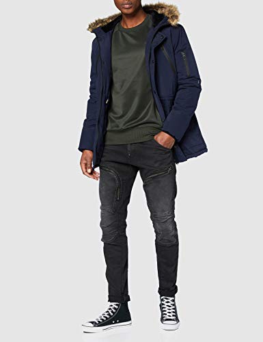 G-STAR RAW Motac Slim Sudadera, Gris (Asfalt A650-995), Small para Hombre