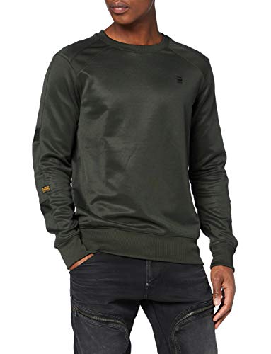 G-STAR RAW Motac Slim Sudadera, Gris (Asfalt A650-995), Small para Hombre