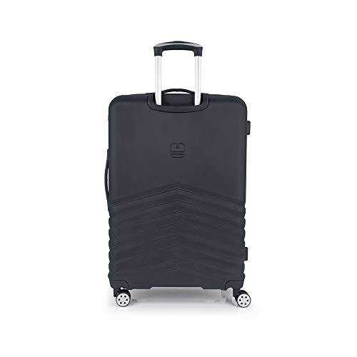 Gabol - Atlanta | Maletas de Viaje Grandes Rigidas de 52 x 76 x 30 cm con Capacidad para 96 L de Color Gris