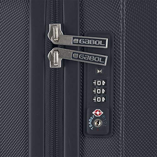 Gabol - Atlanta | Maletas de Viaje Grandes Rigidas de 52 x 76 x 30 cm con Capacidad para 96 L de Color Gris