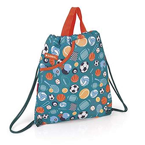 Gabol Bolsa Saco Gym 31x36cm Mochila Infantil, 36 cm, Multicolor
