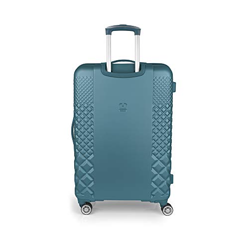 Gabol - Oporto | Maleta de Viaje Grande Dura de 52 x 77 x 30 cm con Capacidad para 94 L de Color Turquesa