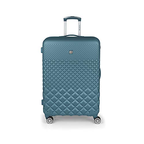 Gabol - Oporto | Maleta de Viaje Grande Dura de 52 x 77 x 30 cm con Capacidad para 94 L de Color Turquesa