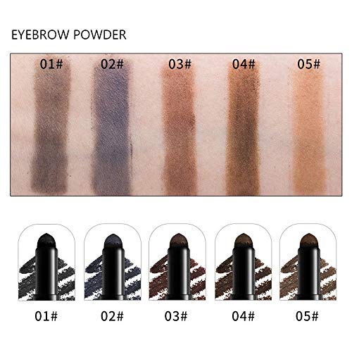 Gaddrt - Bolígrafo de Tatuaje para Cejas (3 en 1, Impermeable, Multifuncional, lápiz de Cejas automático + Polvo + Kit de Pigmento para Pincel), D